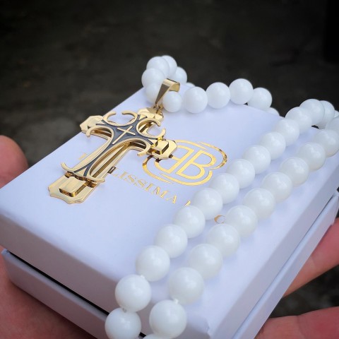 Мъжки Бял Гердан/Колие Bb315