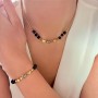 Комплект Колие и Гривна от Оникс и Кристали Swarovski Star Dust